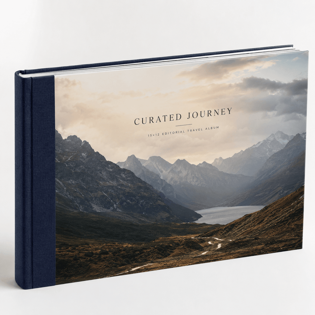 Curated Journey — 15×12 Editorial Travel Album