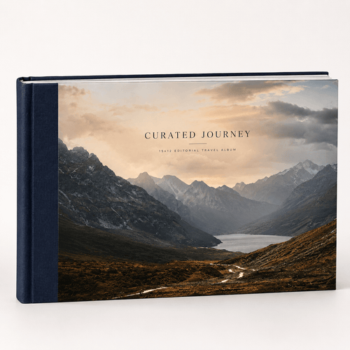 Curated Journey — 15×12 Editorial Travel Album