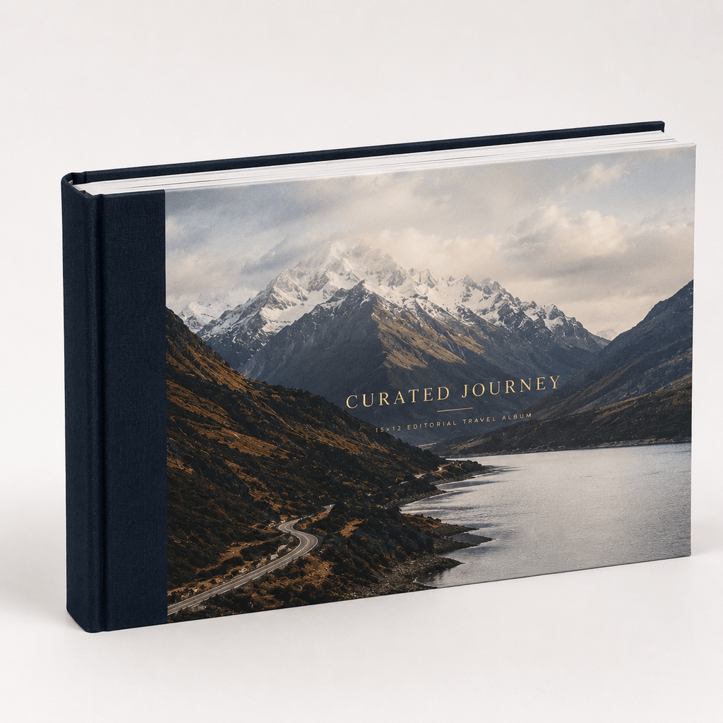 Curated Journey — 15×12 Editorial Travel Album