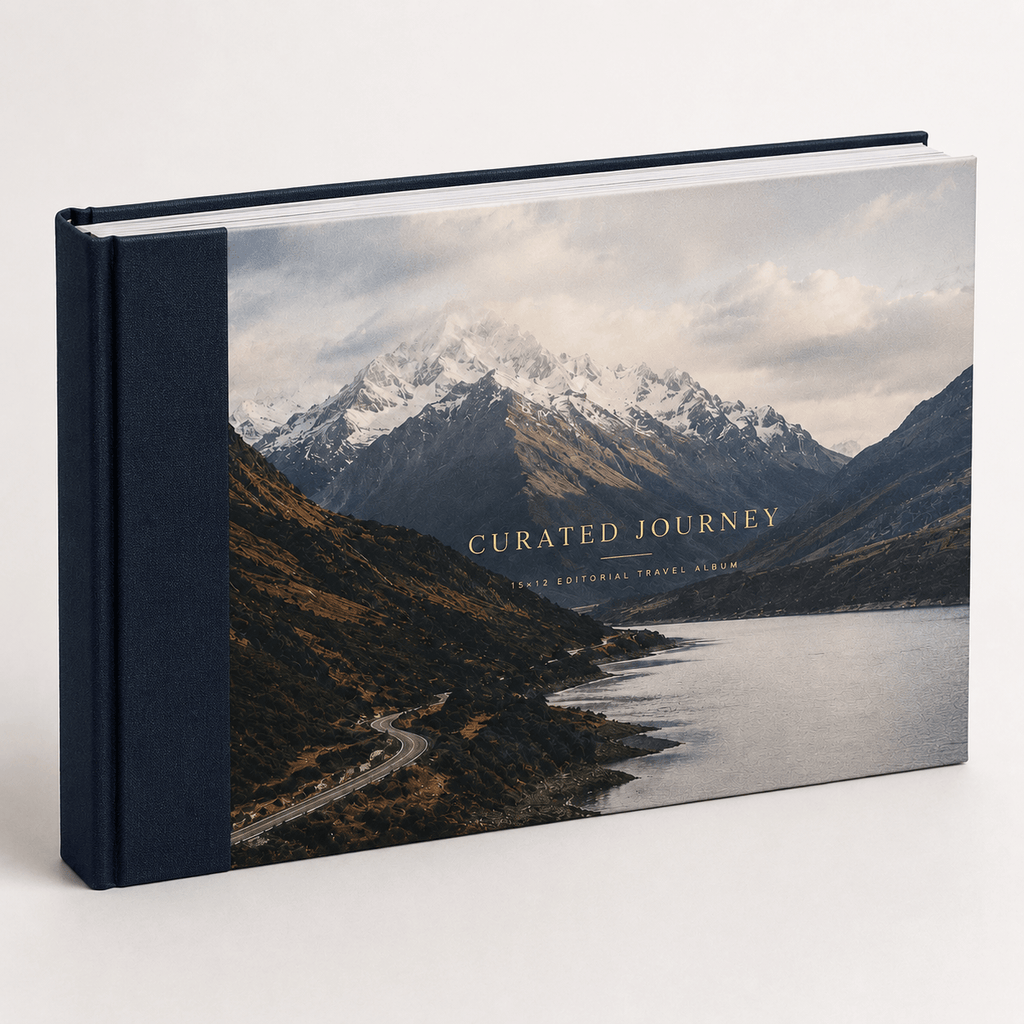 Curated Journey — 15×12 Editorial Travel Album