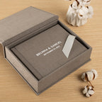 Wedding LayFlat Photo Album | Bespoke Flush Mount Photo Book | Linen Lay Flat Album with Box | Photos Printed Directly on Ultra Thick Pages